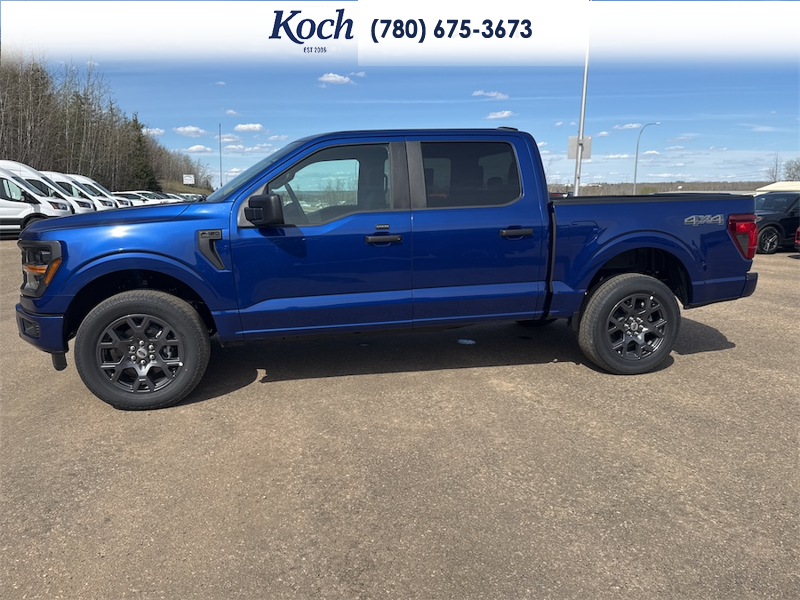 NEW 2026 Ford F-150 STX - Argon Blue Metallic Exterior / BLACK ONYX/BLUE PREM LEATHER SEATS Interior - $63,952 - Stock #A26161 - VIN 1FTEW2LP7TKD68368 - Photo 6