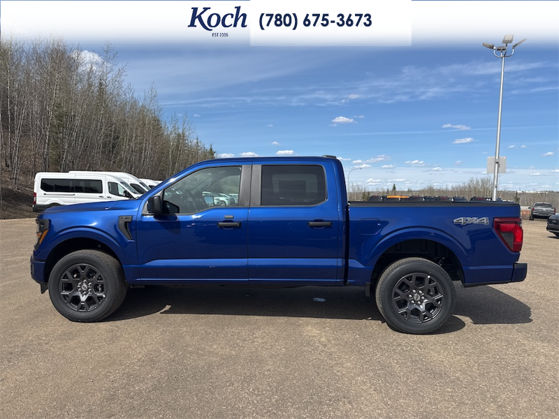 NEW 2026 Ford F-150 STX - Argon Blue Metallic Exterior / BLACK ONYX/BLUE PREM LEATHER SEATS Interior - $63,952 - Stock #A26161 - VIN 1FTEW2LP7TKD68368 - Photo 7