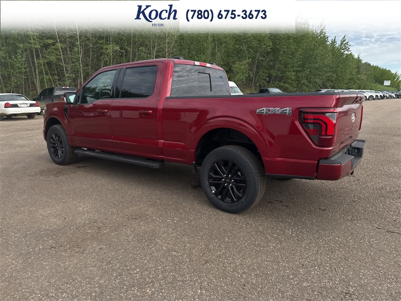 NEW 2026 Ford F-150 LARIAT - Ruby Red Tri-coat Metallic Exterior / BLACK Interior - $84,310 - Stock #A26099 - VIN 1FTFW5L88TKD40612 - Photo 9