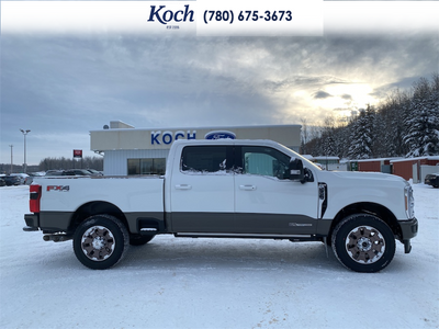 NEW 2026 Ford F-350 Super Duty King Ranch - Star White/marsh Grey Accent Exterior / JAVA LEATHER Interior - $119,768 - Stock #A26018 - VIN 1FT8W3BT8TED18353