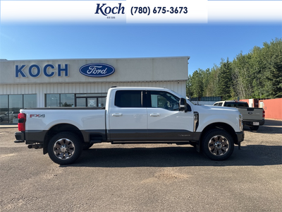 NEW 2026 Ford F-350 Super Duty King Ranch - Star White/marsh Grey Accent Exterior / JAVA LEATHER Interior - $110,005 - Stock #A26018 - VIN 1FT8W3BT8TED18353