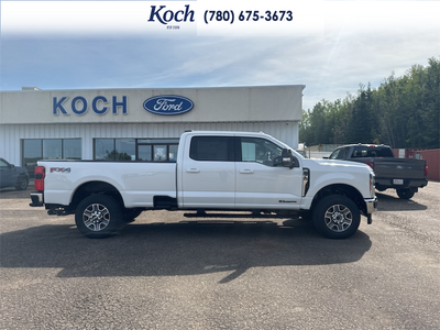 NEW 2026 Ford F-350 Super Duty Lariat - Star White Tri-Coat Exterior / BAJA, FRONT ACTIVEX TRIMMED 40/CONSOLE/40 SEATS Interior - $116,478 - Stock #A26239 - VIN 1FT8W3BT8TEF40116