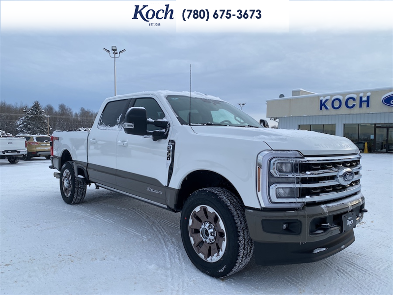 NEW 2026 Ford F-350 Super Duty King Ranch - Star White/marsh Grey Accent Exterior / JAVA LEATHER Interior - $120,768 - Stock #A26018 - VIN 1FT8W3BT8TED18353 - Photo 1