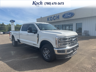 NEW 2026 Ford F-350 Super Duty Lariat - Star White Tri-Coat Exterior / BAJA, FRONT ACTIVEX TRIMMED 40/CONSOLE/40 SEATS Interior - $116,478 - Stock #A26239 - VIN 1FT8W3BT8TEF40116