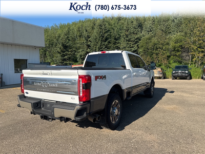 NEW 2026 Ford F-350 Super Duty King Ranch - Star White/marsh Grey Accent Exterior / JAVA LEATHER Interior - $112,468 - Stock #A26018 - VIN 1FT8W3BT8TED18353