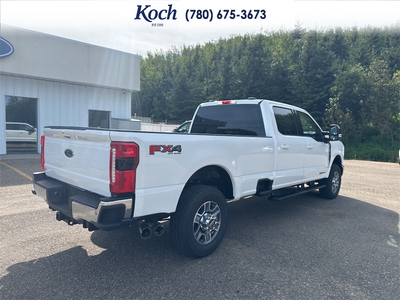 NEW 2026 Ford F-350 Super Duty Lariat - Star White Tri-Coat Exterior / BAJA, FRONT ACTIVEX TRIMMED 40/CONSOLE/40 SEATS Interior - $112,478 - Stock #A26239 - VIN 1FT8W3BT8TEF40116