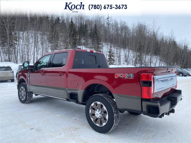 NEW 2026 Ford F-350 Super Duty King Ranch - Ruby Red Tri-coat Metallic Exterior / JAVA LEATHER Interior - $122,918 - Stock #A26105 - VIN 1FT8W3BT1TED89734 - Photo 3