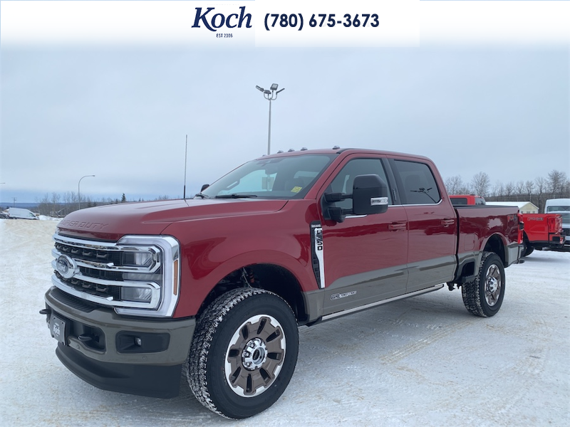 NEW 2026 Ford F-350 Super Duty King Ranch - Ruby Red Tri-coat Metallic Exterior / JAVA LEATHER Interior - $122,918 - Stock #A26105 - VIN 1FT8W3BT1TED89734 - Photo 4