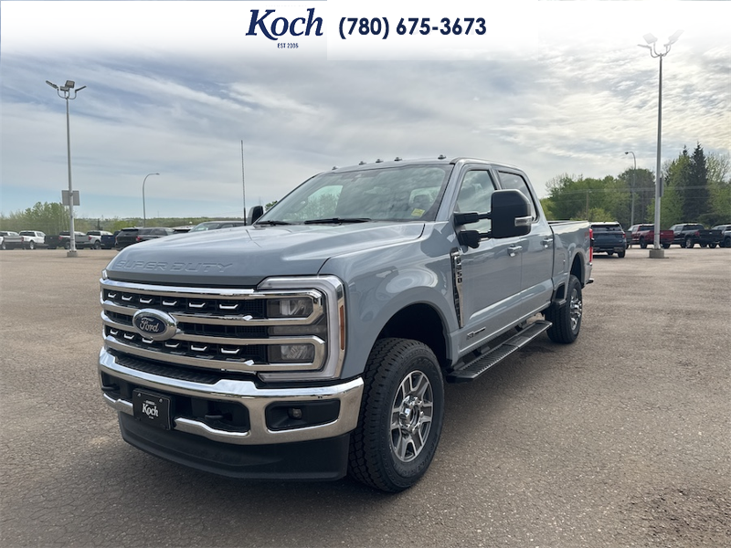 NEW 2026 Ford F-350 Super Duty Lariat - Glacier Gray Exterior / BLACK LEATHER Interior - $110,398 - Stock #A26106 - VIN 1FT8W3BT1TED89765 - Photo 4