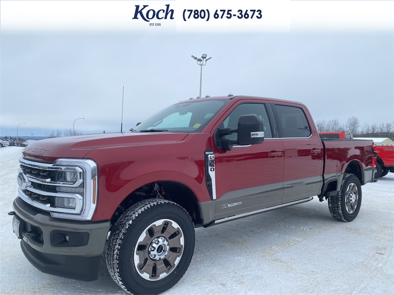 NEW 2026 Ford F-350 Super Duty King Ranch - Ruby Red Tri-coat Metallic Exterior / JAVA LEATHER Interior - $122,918 - Stock #A26105 - VIN 1FT8W3BT1TED89734 - Photo 5