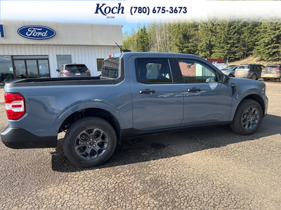 USED 2026 Ford Maverick XLT Certified Pre-Owned - Azure Grey Metallic Tri-coat Exterior / BLACK LEATHER Interior - $45,995 - Stock #A26101A - VIN 3FTTW8J37TRA10189