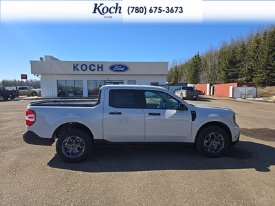 NEW 2026 Ford Maverick XLT - Crystal White Tricoat Exterior / BLACK LEATHER Interior - $45,040 - Stock #A26140 - VIN 3FTTW8JA7TRA71122