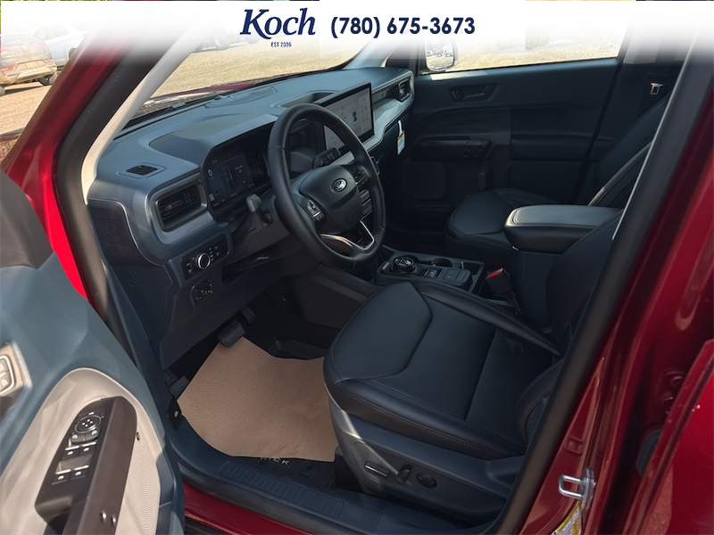 NEW 2026 Ford Maverick Lariat - Ruby Red Metallic Tinted Clearcoat Exterior / BLACK ONYX, ACTIVEX TRIMMED HEATED FRONT BUCKET SEATS Interior - $52,810 - Stock #A26245 - VIN 3FTTW8S3XTRA97763 - Photo 17