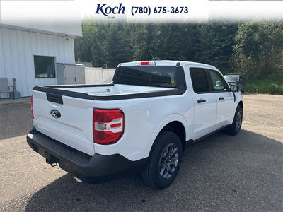 NEW 2026 Ford Maverick XLT - Oxford White Exterior / NAVY PIER/ASPEN GREY, UNIQUE CLOTH FRONT BUCKET SEATS Interior - $46,290 - Stock #A26236 - VIN 3FTTW8JA5TRB27011