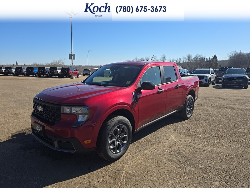 NEW 2026 Ford Maverick XLT - Ruby Red Tri-coat Metallic Exterior / BLACK LEATHER Interior - $45,640 - Stock #A26136 - VIN 3FTTW8JA1TRA71004 - Photo 4