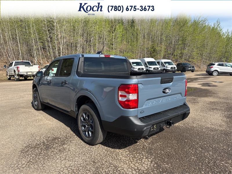 USED 2026 Ford Maverick XLT Certified Pre-Owned - Azure Grey Metallic Tri-coat Exterior / BLACK LEATHER Interior - $45,995 - Stock #A26101A - VIN 3FTTW8J37TRA10189 - Photo 4