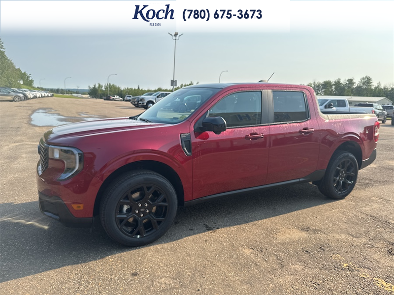 NEW 2026 Ford Maverick Lariat - Ruby Red Metallic Tinted Clearcoat Exterior / BLACK ONYX, ACTIVEX TRIMMED HEATED FRONT BUCKET SEATS Interior - $52,810 - Stock #A26245 - VIN 3FTTW8S3XTRA97763 - Photo 6