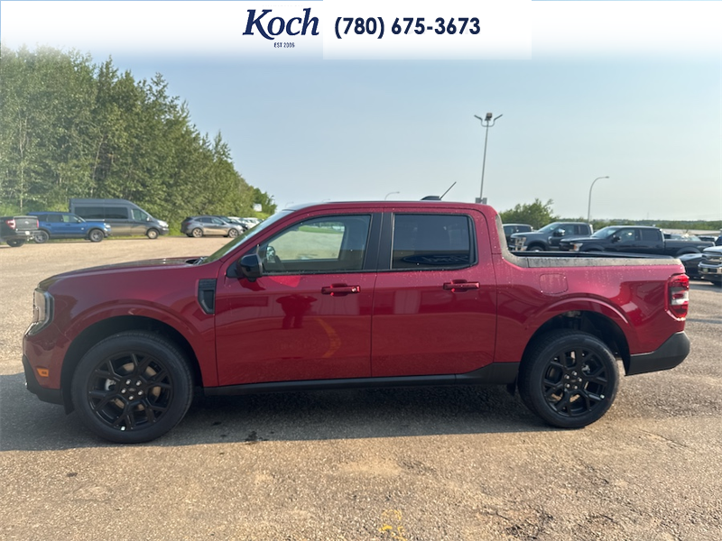 NEW 2026 Ford Maverick Lariat - Ruby Red Metallic Tinted Clearcoat Exterior / BLACK ONYX, ACTIVEX TRIMMED HEATED FRONT BUCKET SEATS Interior - $52,810 - Stock #A26245 - VIN 3FTTW8S3XTRA97763 - Photo 7