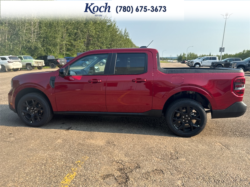NEW 2026 Ford Maverick Lariat - Ruby Red Metallic Tinted Clearcoat Exterior / BLACK ONYX, ACTIVEX TRIMMED HEATED FRONT BUCKET SEATS Interior - $52,810 - Stock #A26245 - VIN 3FTTW8S3XTRA97763 - Photo 8