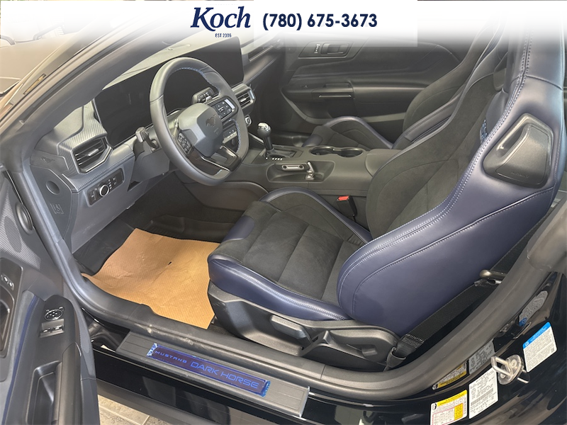 NEW 2026 Ford Mustang Dark Horse - Shadow Black Exterior / BLACK/BLUE, RECARO MICRO SUEDE/VINYL SPORT SEATS Interior - $90,005 - Stock #A26065 - VIN 1FA6P8R08T5501951 - Photo 17