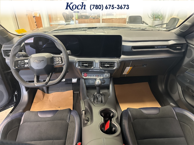 NEW 2026 Ford Mustang Dark Horse - Shadow Black Exterior / BLACK/BLUE, RECARO MICRO SUEDE/VINYL SPORT SEATS Interior - $90,005 - Stock #A26065 - VIN 1FA6P8R08T5501951 - Photo 18