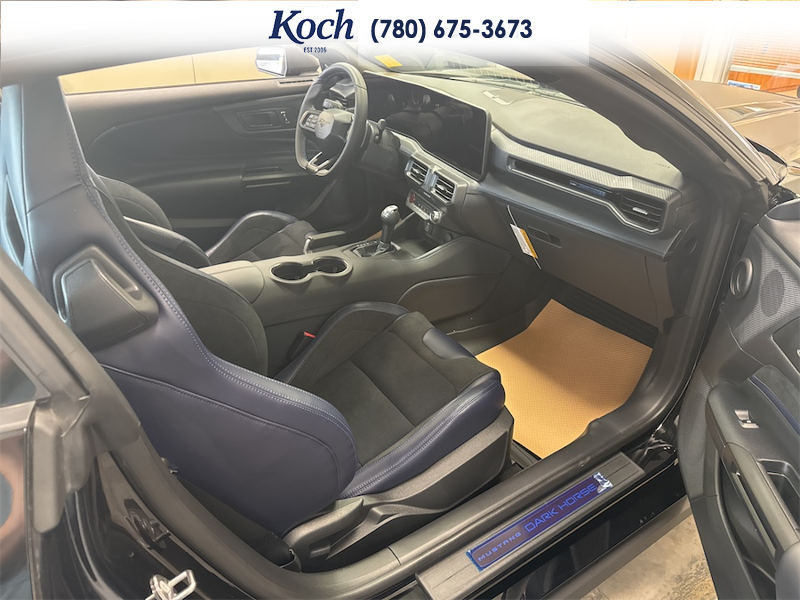 NEW 2026 Ford Mustang Dark Horse - Shadow Black Exterior / BLACK/BLUE, RECARO MICRO SUEDE/VINYL SPORT SEATS Interior - $90,005 - Stock #A26065 - VIN 1FA6P8R08T5501951 - Photo 19