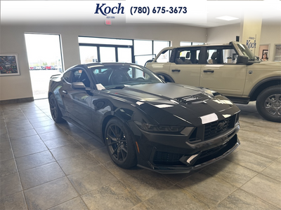NEW 2026 Ford Mustang Dark Horse - Shadow Black Exterior / BLACK/BLUE, RECARO MICRO SUEDE/VINYL SPORT SEATS Interior - $90,005 - Stock #A26065 - VIN 1FA6P8R08T5501951