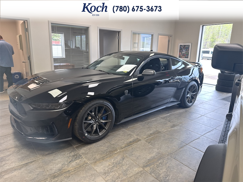 NEW 2026 Ford Mustang Dark Horse - Shadow Black Exterior / BLACK/BLUE, RECARO MICRO SUEDE/VINYL SPORT SEATS Interior - $90,005 - Stock #A26065 - VIN 1FA6P8R08T5501951 - Photo 5