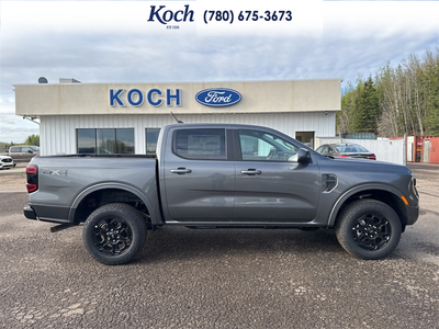 NEW 2026 Ford Ranger LARIAT - Carbonized Grey Metallic Exterior / BLACK ONYX XL CLOTH BUCKET SEATS Interior - $62,860 - Stock #A26192 - VIN 1FTER4KP5TLE17131