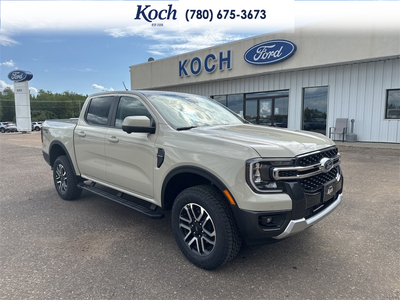 NEW 2026 Ford Ranger LARIAT - Desert Sand Exterior / SANDSTONE, ACTIVEX TRIMMED FRONT HEATED BUCKET SEATS Interior - $64,280 - Stock #A26247 - VIN 1FTER4KPXTLE37472