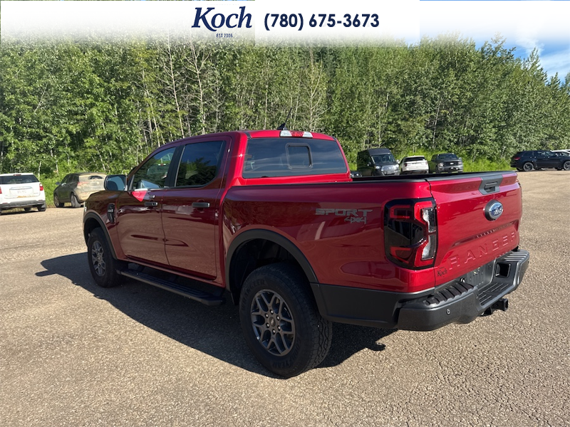 USED 2026 Ford Ranger XLT - Ruby Red Tri-coat Metallic Exterior / BLACK ONYX XLT CLOTH Interior - $49,995 - Stock #A26090A - VIN 1FTER4HHXTLE09039 - Photo 3