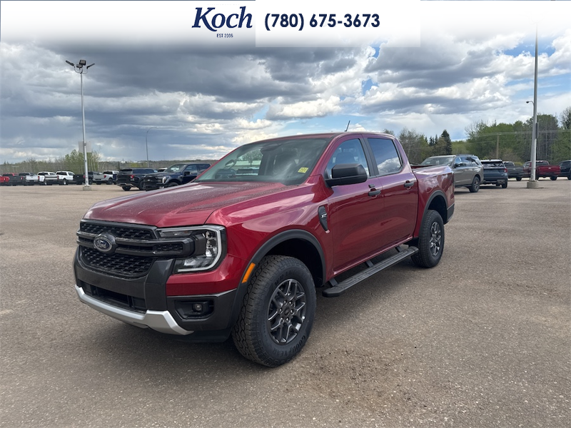 NEW 2026 Ford Ranger XLT - Ruby Red Tri-coat Metallic Exterior / BLACK ONYX XLT CLOTH Interior - $53,595 - Stock #A26074 - VIN 1FTER4HHXTLE09039 - Photo 4