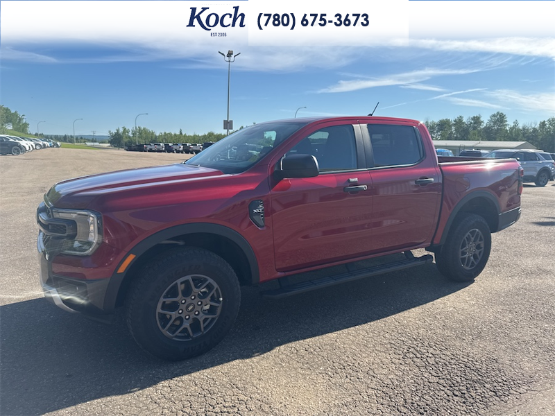 USED 2026 Ford Ranger XLT - Ruby Red Tri-coat Metallic Exterior / BLACK ONYX XLT CLOTH Interior - $49,995 - Stock #A26090A - VIN 1FTER4HHXTLE09039 - Photo 5