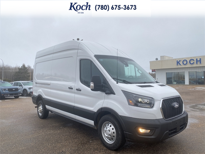 NEW 2026 Ford Transit Cargo Van BASE - Oxford White Exterior / DARK PALAZZO GRAY Interior - $79,240 - Stock #A26104 - VIN 1FTBR2X8XTKA47292
