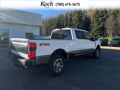 NEW 2027 Ford F-350 Super Duty King Ranch - Star White Tri-Coat Exterior / JAVA, UNIQUE KING RANCH LEATHER 40/CONSOLE/40 SEATS Interior - $126,768 - Stock #A27004 - VIN 1FT8W3BM5VEC38620